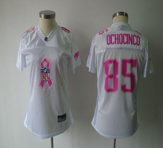 Patriots #85 Chad Ochocinco White 2011 Breast Cancer Awareness Stitched NFL Jersey